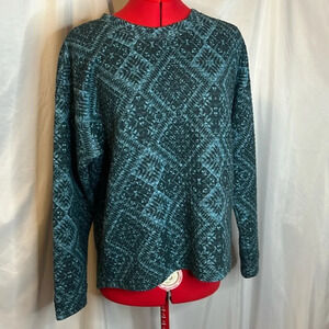 SM316 H&M quilted crew neck shirt